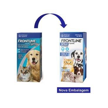 Antipulgas e Carrapatos Frontline Spray Cães e Gatos Nova embalagem