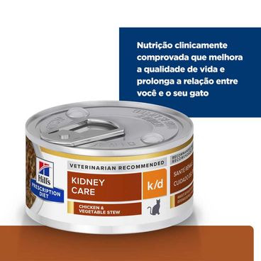 Racao-Umida-Hill-s-Prescription-Diet-K-D-Gatos-Cuidado-Renal-Frango-e-Vegetais