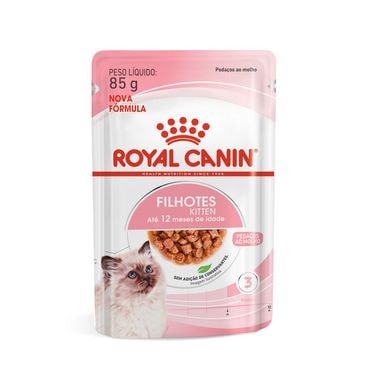 ração úmida royal canin kitten gatos filhotes frente