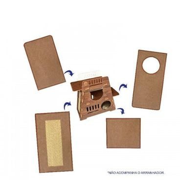 refil tapete para arranhador macau flicks marrom