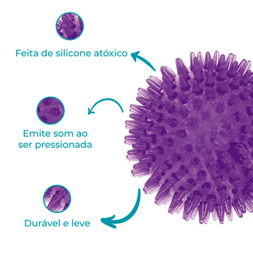 Bolinha de Pontas Grande Lilás Jambo Detalhes