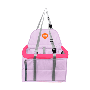 Assento-Transpet-para-Caes-e-Gatos-ate-10-kg-Tubline-Rosa-e-Lilas