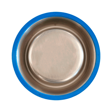 Comedouro de Inox com Borda de Silicone Flicks Verso