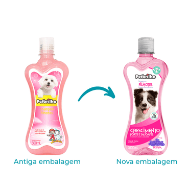 Troca de Embalagem do Shampoo Filhotes Petbrilho