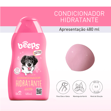 Condicionador Hidratante Marshmallow Beeps Pet Society 480ml apresentação