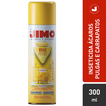 Inseticida Aerosol Ácaros e Pulgas Jimo 300ml