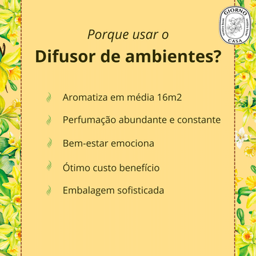 Benefícios do Difusor de Ambientes Giorno Casa Flor de Baunilha