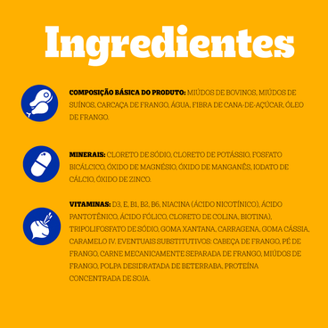 Ingredientes da Ração Úmida Pedigree para Cães Adultos Patê de Carne