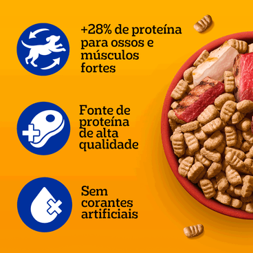 Informações da Ração Pedigree High Protein para Cães Adultos Carne e Frango