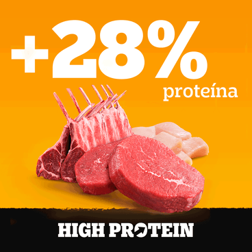 28% mais proteínas