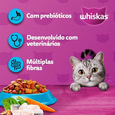 Banafícios da Ração Whiskas Gatos Adultos Peixe