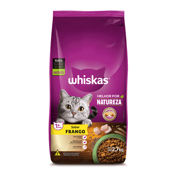 Ração Whiskas Gatos Adultos Melhor Por Natureza Frango