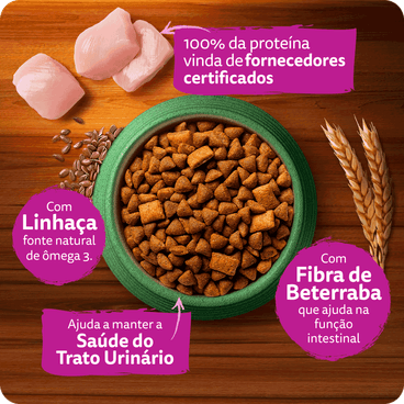 Benefícios da Ração Whiskas Gatos Adultos Melhor Por Natureza Frango