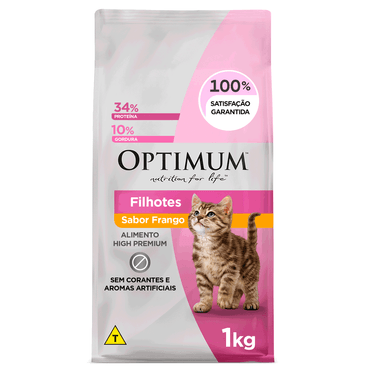 Ração Optimum para Gatos Filhotes Frango 1kg