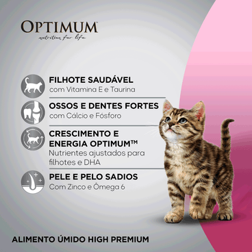 Benefícios da Ração Optimum para Gatos Filhotes Frango