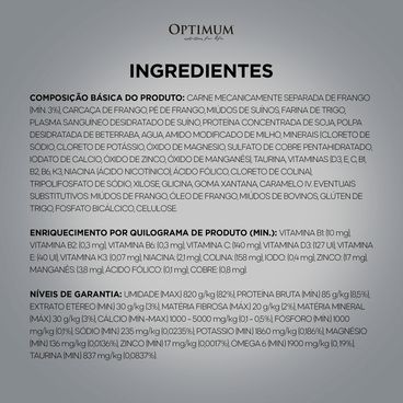 Ingredientes-da-Racao-Umida-Optimum-Sache-Gatos-Adultos-Castrados-Frango