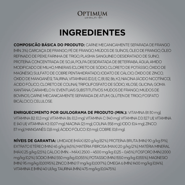 Ingredientes-da-Racao-Umida-Optimum-Sache-Gatos-Filhotes-Frango