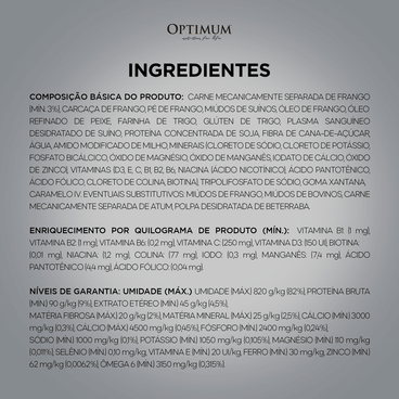 Ingredientes-da-Racao-Umida-Optimum-Sache-Caes-Filhotes-Frango