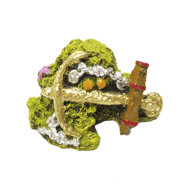 Enfeite para Aquário Âncora Pequena Aquária