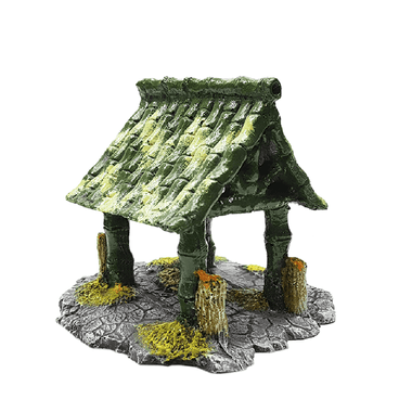 Enfeite para Aquário Cabana de Bambu Aquária