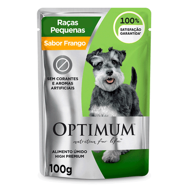 Racao-Umida-Optimum-Sache-Caes-Adultos-Racas-Pequenas-e-Mini-Frango-100g
