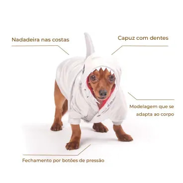 2_Casaco Tubarao para Caes e Gatos Emporium Distripet