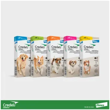 9-Antipulgas Credeli 900mg Caes 22 a 45kg 1 comprimido