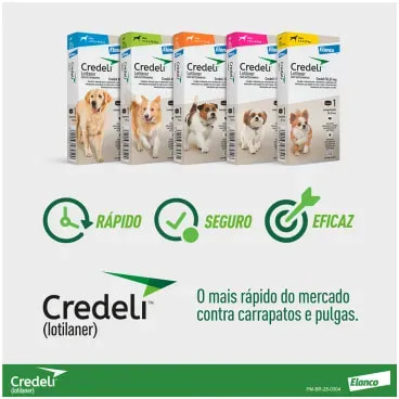 8-Antipulgas Credeli 450mg Caes 11 a 22kg 1 comprimido