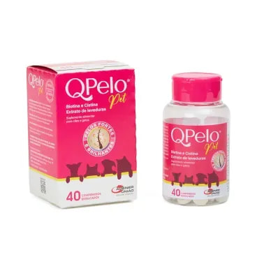 7-QPelo Pet Suplemento Alimentar para Caes e Gatos 40 comp