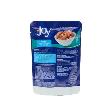 Racao-Umida-Joy-Caes-Filhotes-Frango-ao-Molho-100g-foto-da-parte-de-tras-da-embalagem-