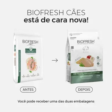 Racao-Biofresh-Caes-Adultos-Racas-Grandes-e-Gigantes-Frango-15Kg-foto-da-embalagem-antiga-e-da-nova
