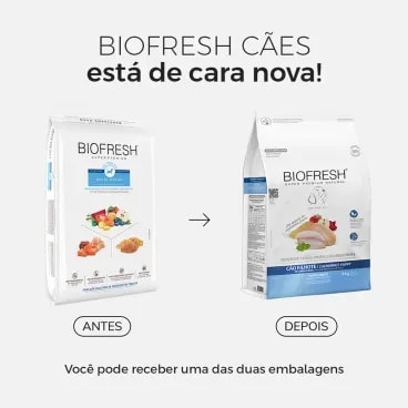 Racao-Biofresh-Caes-Filhotes-Racas-Medias-3Kg-foto-da-embalagem-antiga-e-da-nova