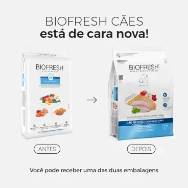 Racao-Biofresh-Caes-Filhotes-Racas-Medias-15Kg-foto-da-embalagem-antiga-e-da-nova