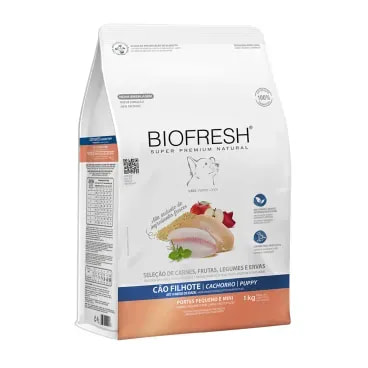 Racao-Biofresh-Caes-Filhotes-Racas-Pequenas-e-Minis-1Kg-foto-da-parte-lateral-da-embalagem-de-racao
