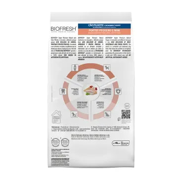 Racao-Biofresh-Caes-Filhotes-Racas-Pequenas-e-Minis-1Kg-foto-da-parte-de-tras-da-embalagem-da-racao