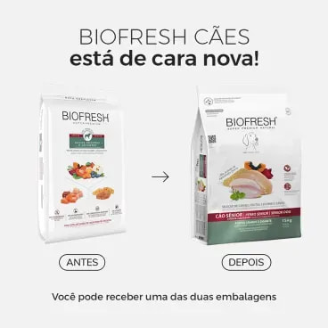 Racao-Biofresh-Caes-Senior-Racas-Grandes-e-Gigantes-15Kg-foto-da-embalagem-antiga-e-da-nova