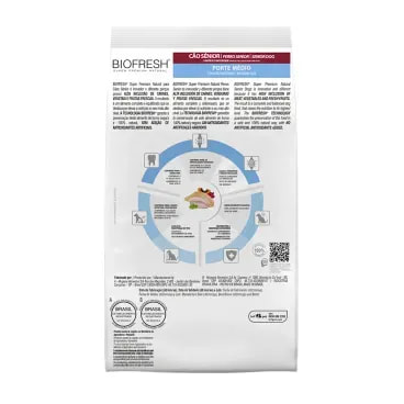 Racao-Biofresh-Caes-Senior-Racas-Medias-3Kg-foto-da-parte-de-tras-da-embalagem-da-racao