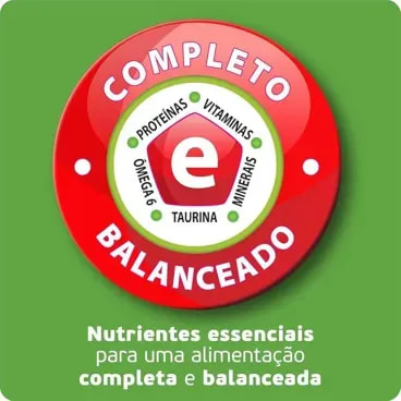 Racao-Umida-KiteKat-Sache-para-Gatos-Adultos-Frango-ao-Molho-70g-foto-do-selo-de-qualidade-de-alimentacao-balanceada-