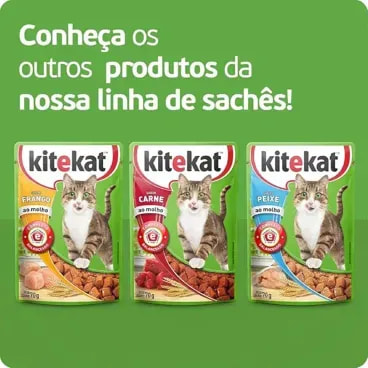 Racao-Umida-KiteKat-Sache-para-Gatos-Adultos-Frango-ao-Molho-70g-foto-da-linha-completa-de-saches-
