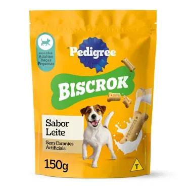 Biscoito-Pedigree-Biscrok-para-Caes-Adultos-Racas-Pequenas-Leite-150g-foto-principal