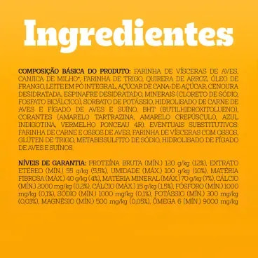 Biscoito-Pedigree-Biscrok-para-Caes-Adultos-Multi-500gfoto-com-texto-sobre-os-ingredientes-