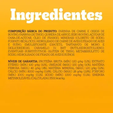Biscoito-Pedigree-Marrobone-para-Caes-Adultos-Carne-500g-foto-com-texto-sobre-os-ingredientes