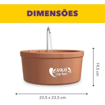 Fonte-de-Ceramica-Aqua-Clay-Basic-Amicus-25L-bivolt-foto-ilustrativa-das-dimensoes-da-fonte