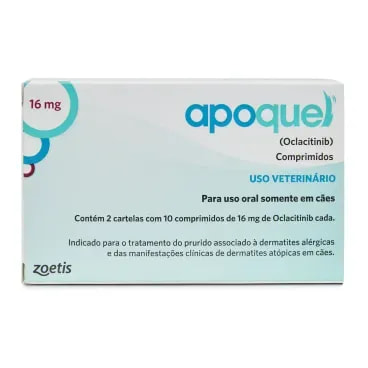 1-Apoquel 16 mg - Tratamento para coceira em Caes