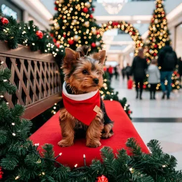 Bandana-Natal-Vermelha-Fabrica-Pet-tamanho-P-foto-da-regata-no-pet
