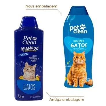 Shampoo-Gatos-2-em-1-Pet-Clean-700-ml-foto-da-embalagem-antiga-e-nova