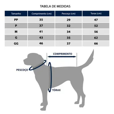Regata-Canelada-Roxa-Fabrica-Pet-tamanho-PP-foto-explicativa-de-tabela-com-as-medidas-para-cada-tamanho-de-cachorro