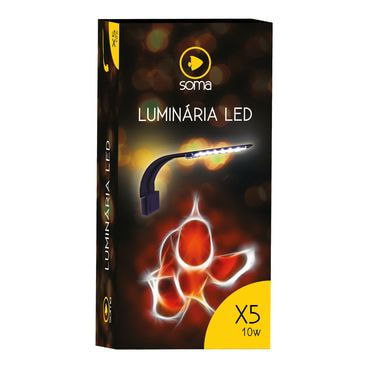 Luminária de Led Soma 10W Branca e Azul Embalagem