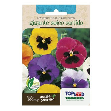 Semente Amor Perfeito Gigante Sortido Topseed Garden