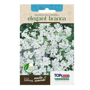 Semente Gypsofila Elegant Branca Topseed Garden